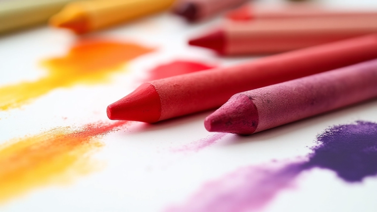 jak zrobić czerwony kolor z kredek