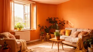 ciepłe kolory farb do ścian
