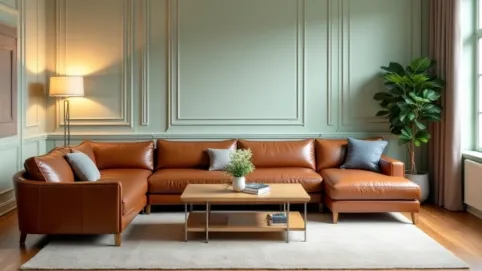 Jaki kolor ścian do brązowych mebli w salonie