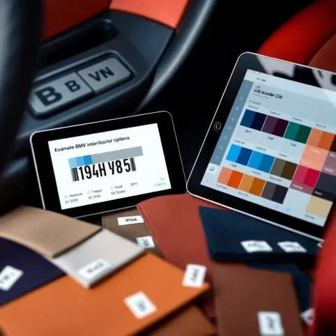 BMW kolor tapicerki po VIN